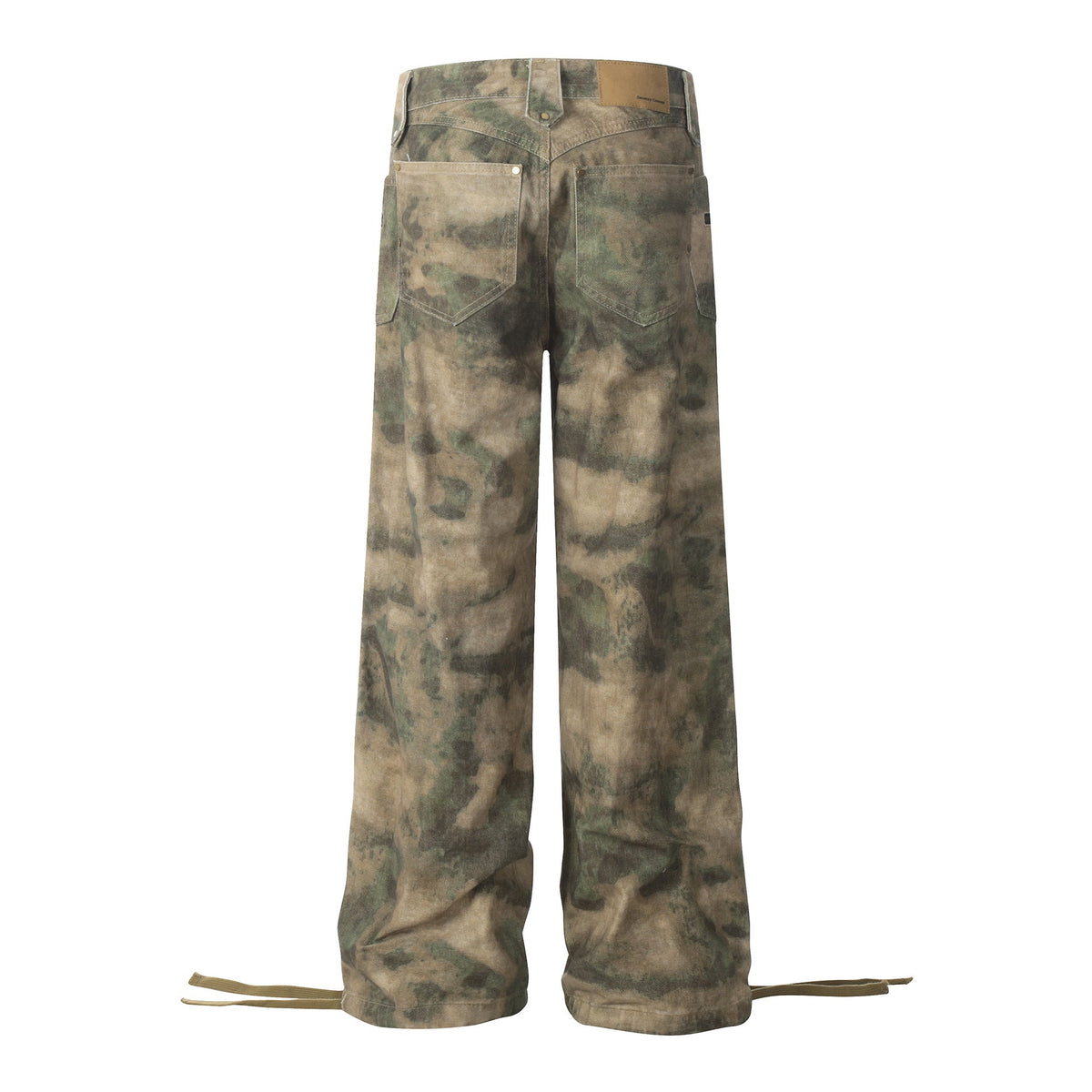 Retro Camouflage Loose Cross-leg Jeans