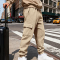 Men's Loose Fit Casual Sports Jacquard Outdoor Work Trousers For Commuting