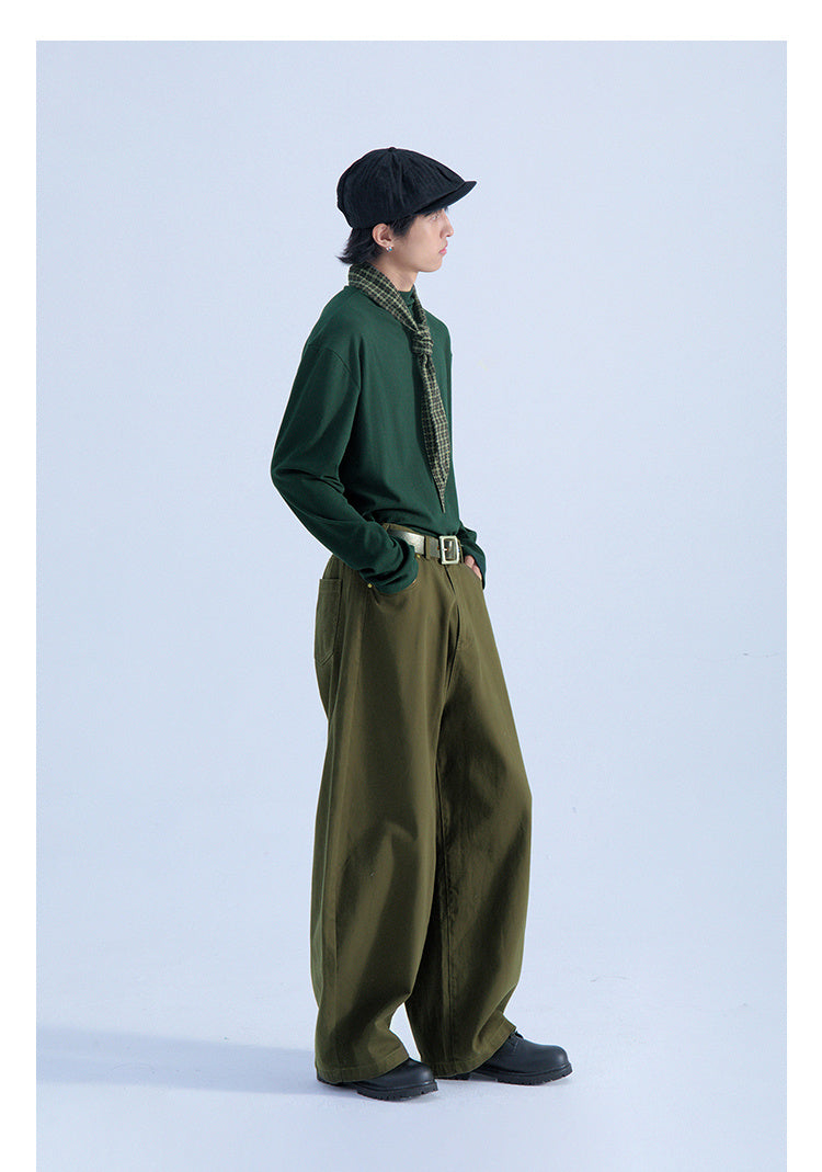 Men's Retro Minority Vintage Style Profile Radish Overalls