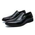 Men's Shoes Patent Leather Casual Pointed Leather Shoes Studio Set Leather