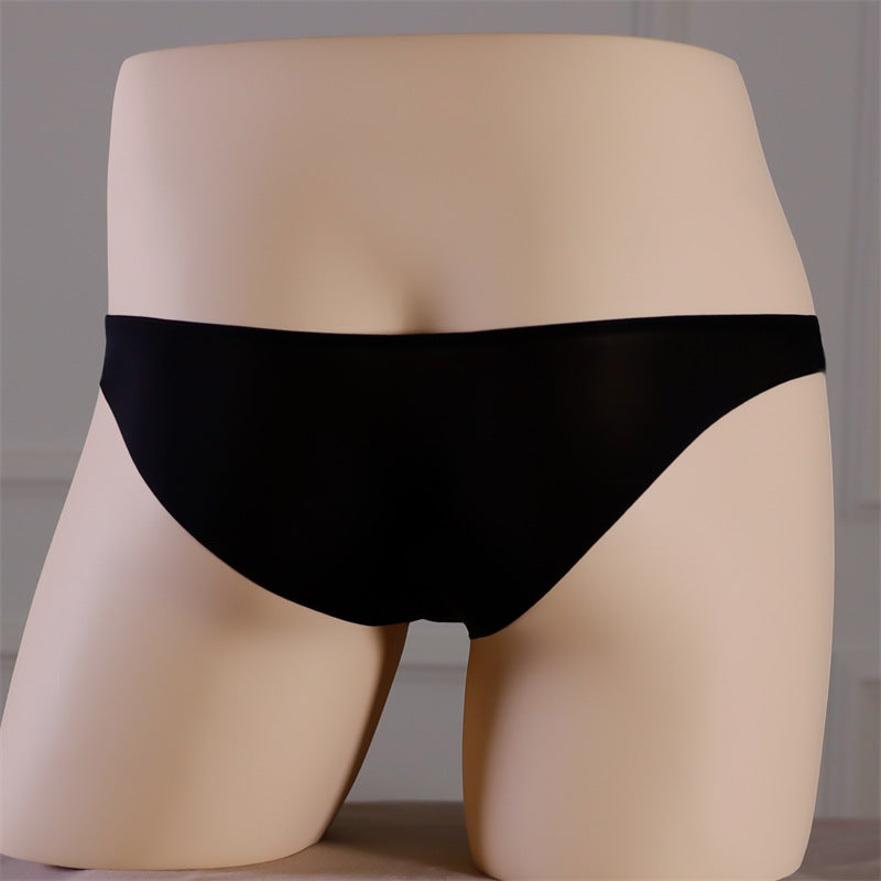 Men's Summer Ice Silk Low Waist Comfortable Nude Feel Light Men's Seamless Underpants