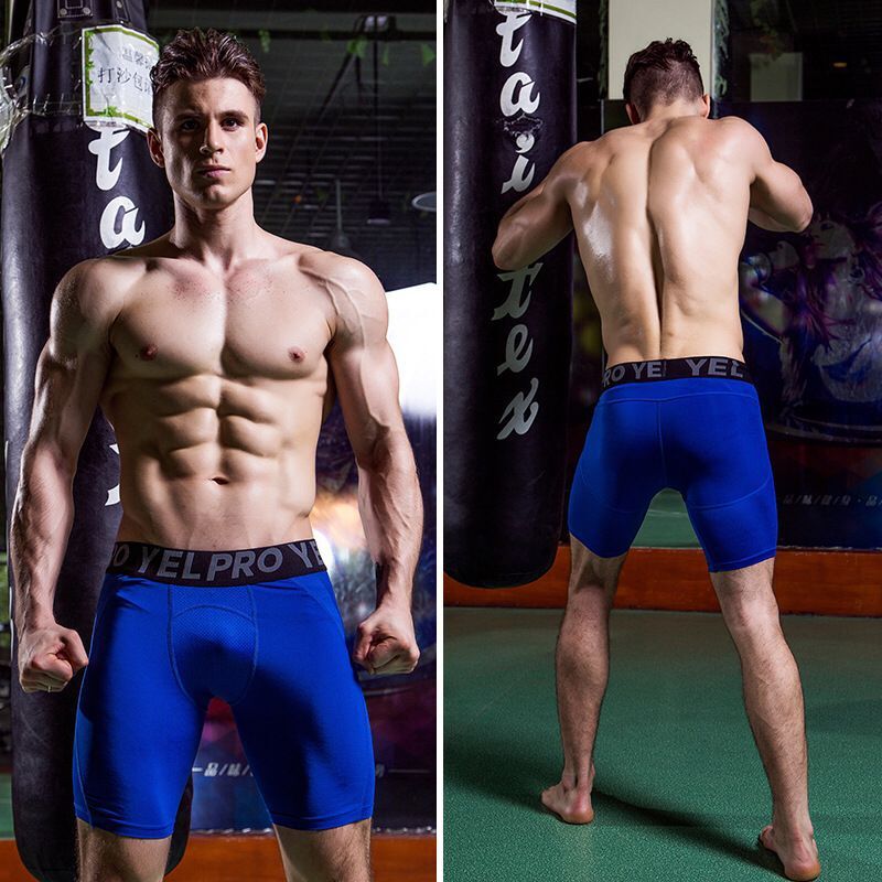 Sports Running Stretch Quick-drying Mesh Breathable Tight Shorts