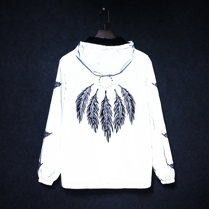 Luminous clothing Japanese trench coat