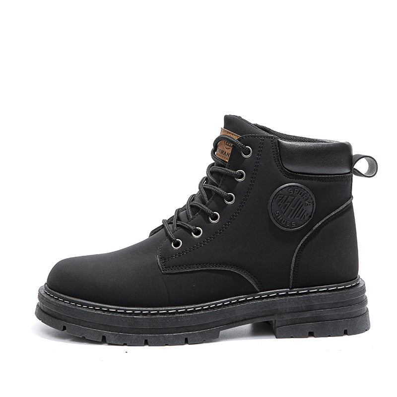 Chunky Mid Heel Ankle Boots