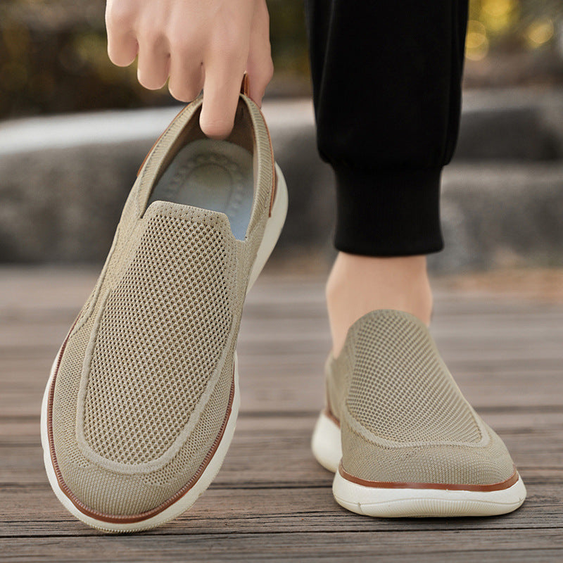 Breathable Fly Woven Mesh Men's Casual Shoes