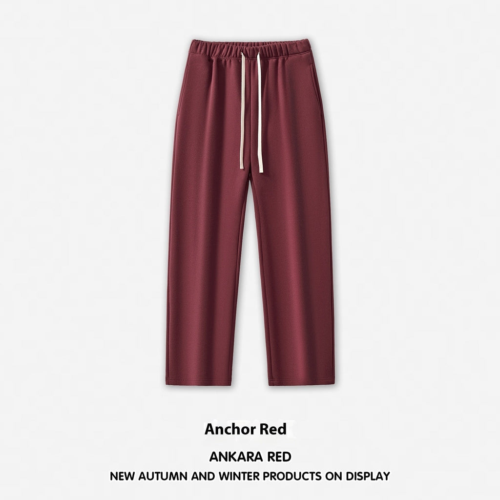 Men's Wide Leg Straight Dopamine Solid Color Sweatpants