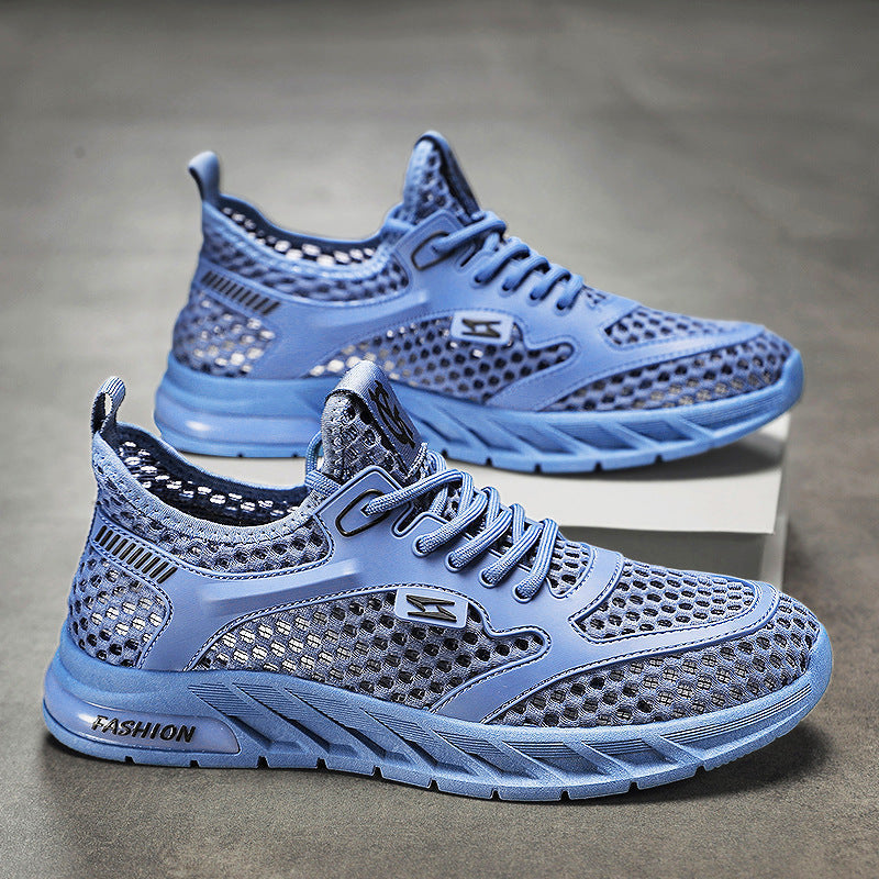 Men's Shoes Summer Hollow Breathable Casual Versatile Soft Bottom