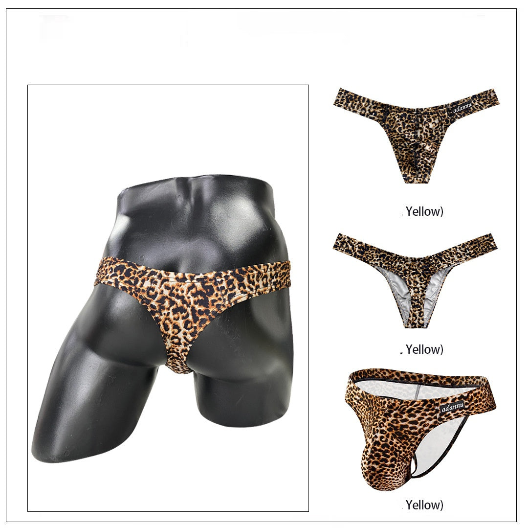 Leopard Print Briefs Couple's Same Sexy Low Waist