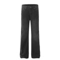 Retro Washed Distressed Straight High Jeans