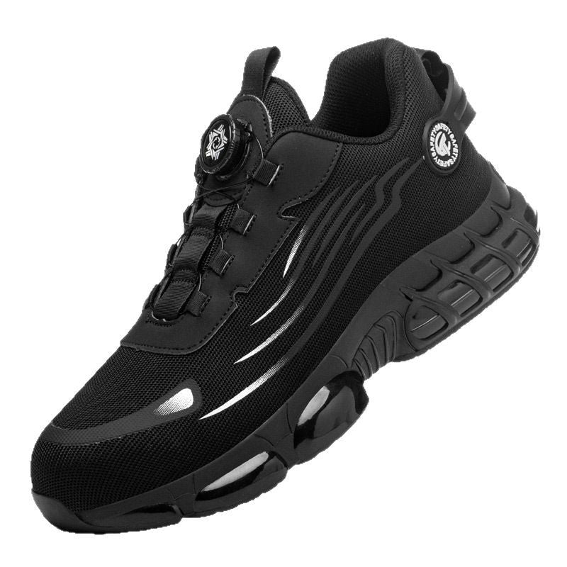Men's Wear-resistant Workwear Breathable Fly Woven Shoes