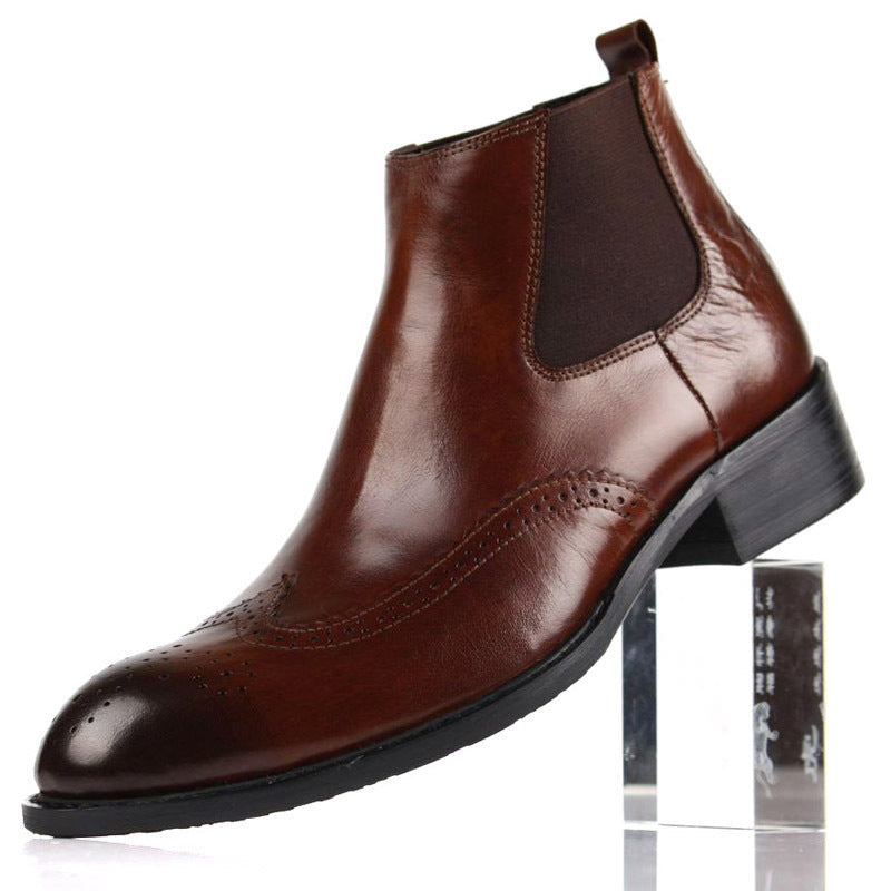 Pointed Toe Style Really Comfortable Cowhide Boots