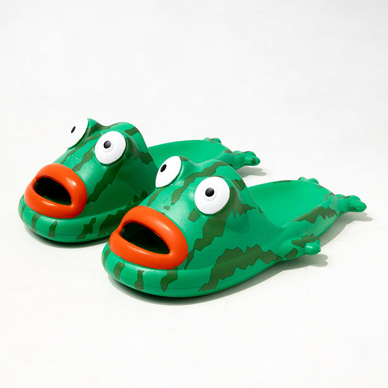 Summer Interior Home Lovely Bathroom Cartoon EVA Couple Slippers