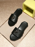 One Word Sandals Leather Metal Leopard Head Outdoor