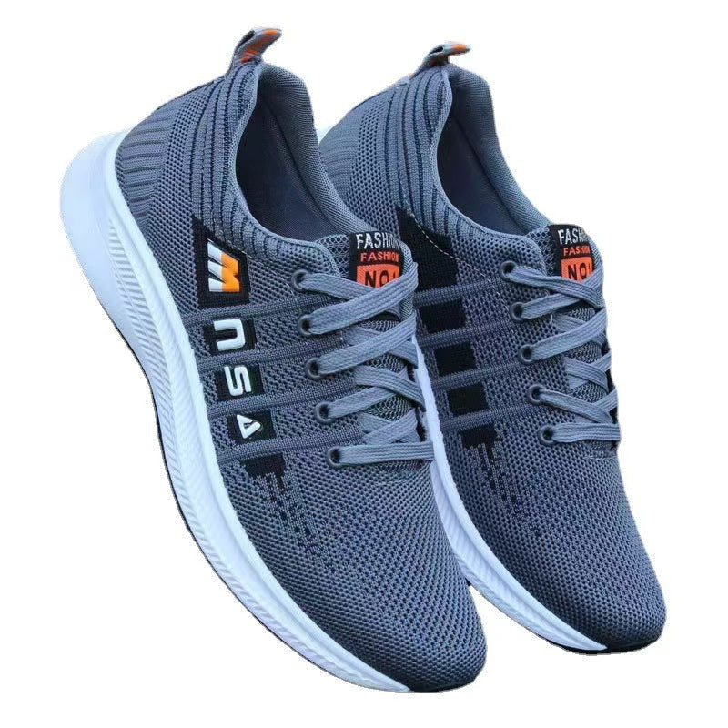 Black Men's Shoes Soft Sole Sneakers Shoes For Four Seasons