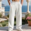 Men's Casual Jacquard Straight Simple Trousers