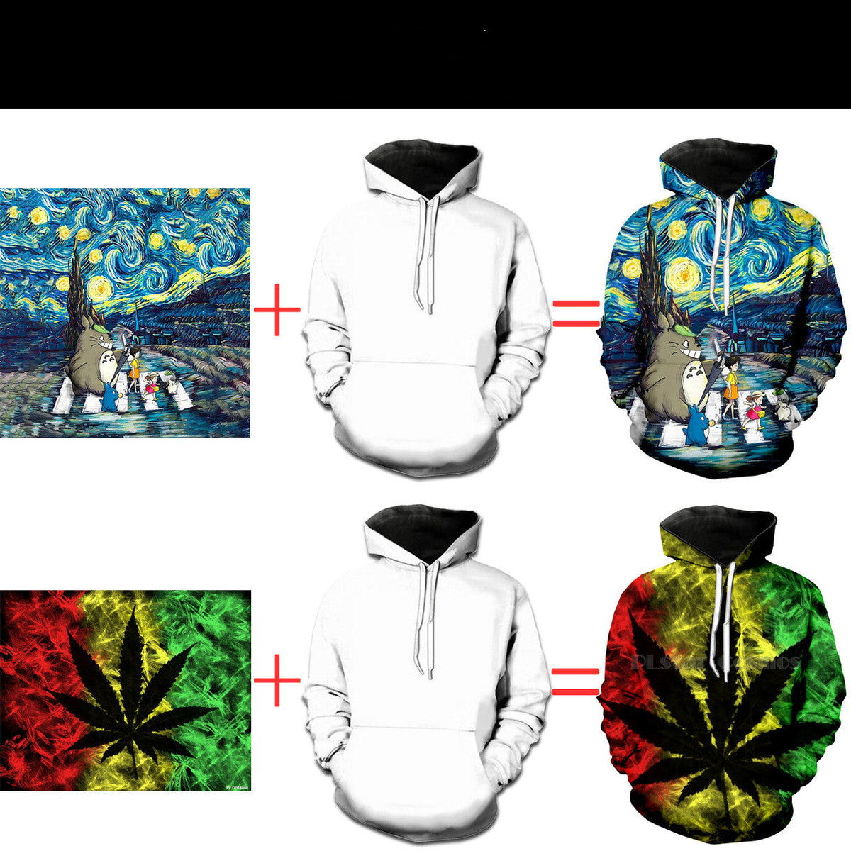 Printed Hooded Sweater To Map Custom Hooded