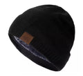 Casual Outdoor Windproof And Warm Fleece-Lined Knitted Earflap Hat