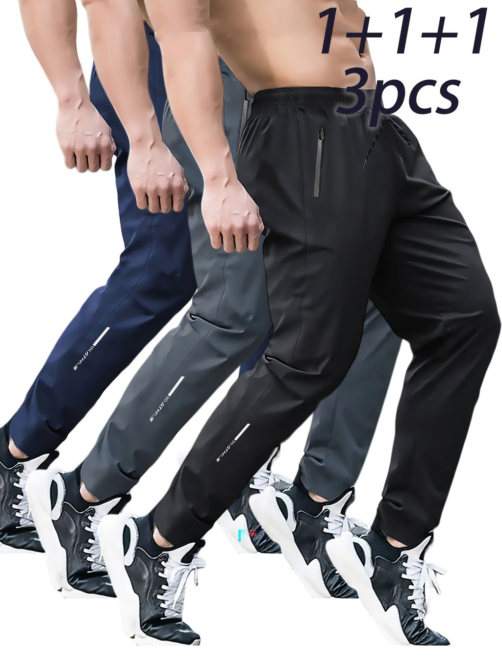 Sweatpants Men's Spring New Loose Flat Casual Pants Black Trend