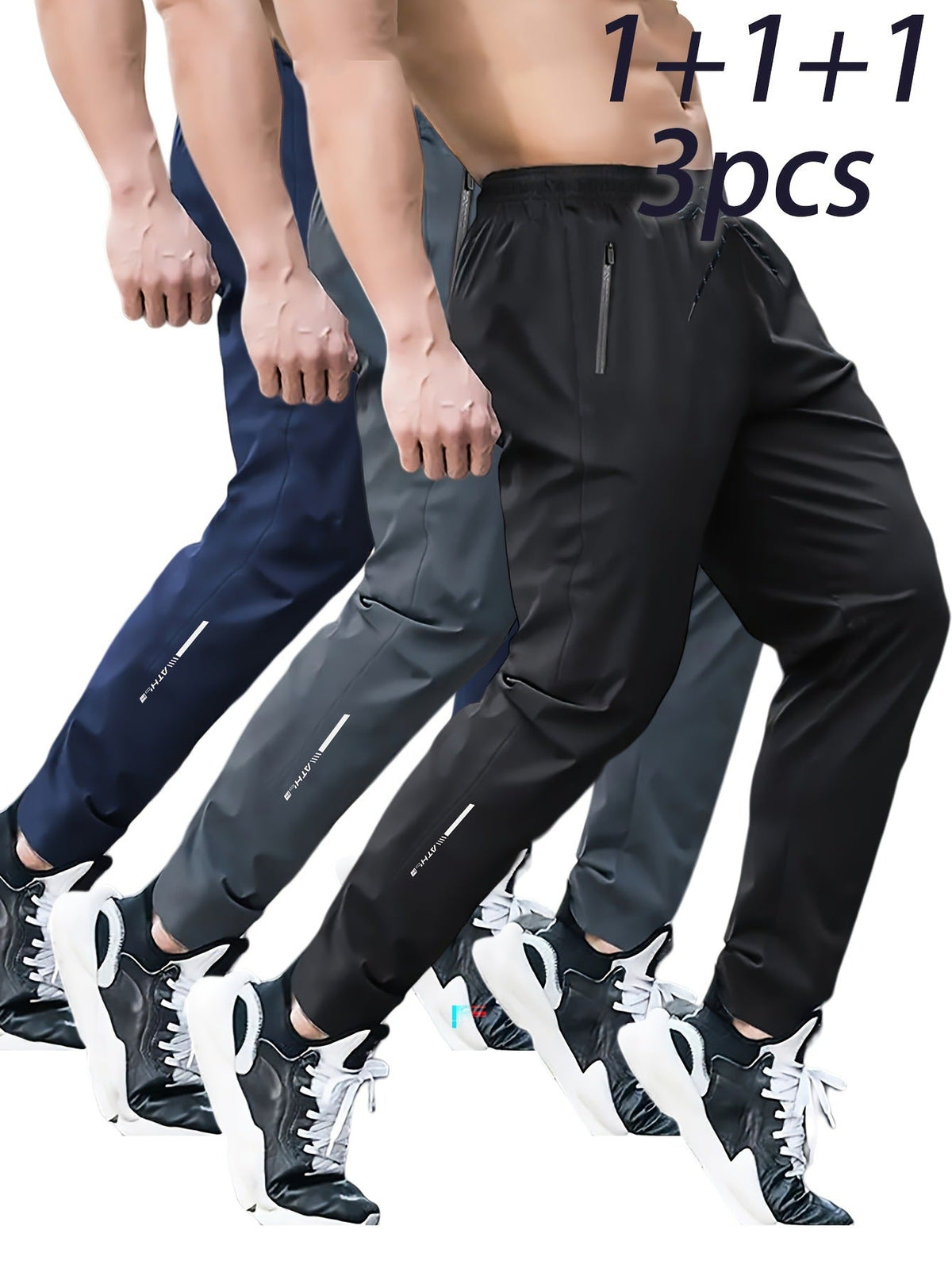 Sweatpants Men's Spring New Loose Flat Casual Pants Black Trend