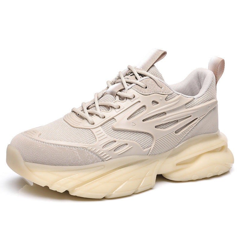 Fashion Breathable Mesh Cloth Shoes Men's Personality Trend Sports Platform Shoes