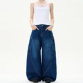Retro Street Design Sense Silhouette Curved Knife Jeans