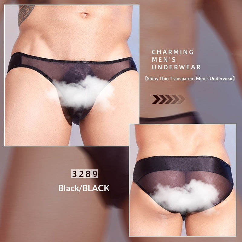 Silky Glossy Ultra-thin Sexy Low-rise Thong For A Sizzling Seductive Look