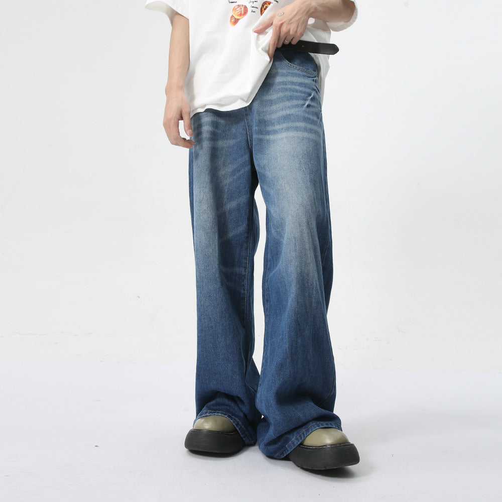 Men's Summer New Loose Straight Jeans