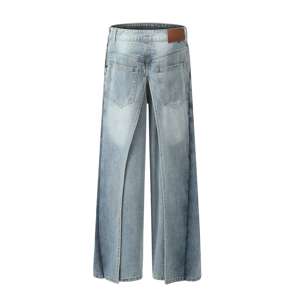 Men's Design Niche Loose Wide-leg Pants
