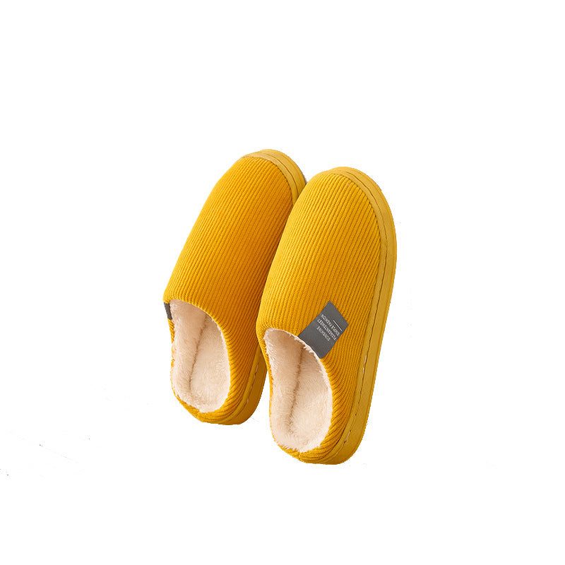 Couple's Home Indoor Cotton Drag Warm Non-slip Plush