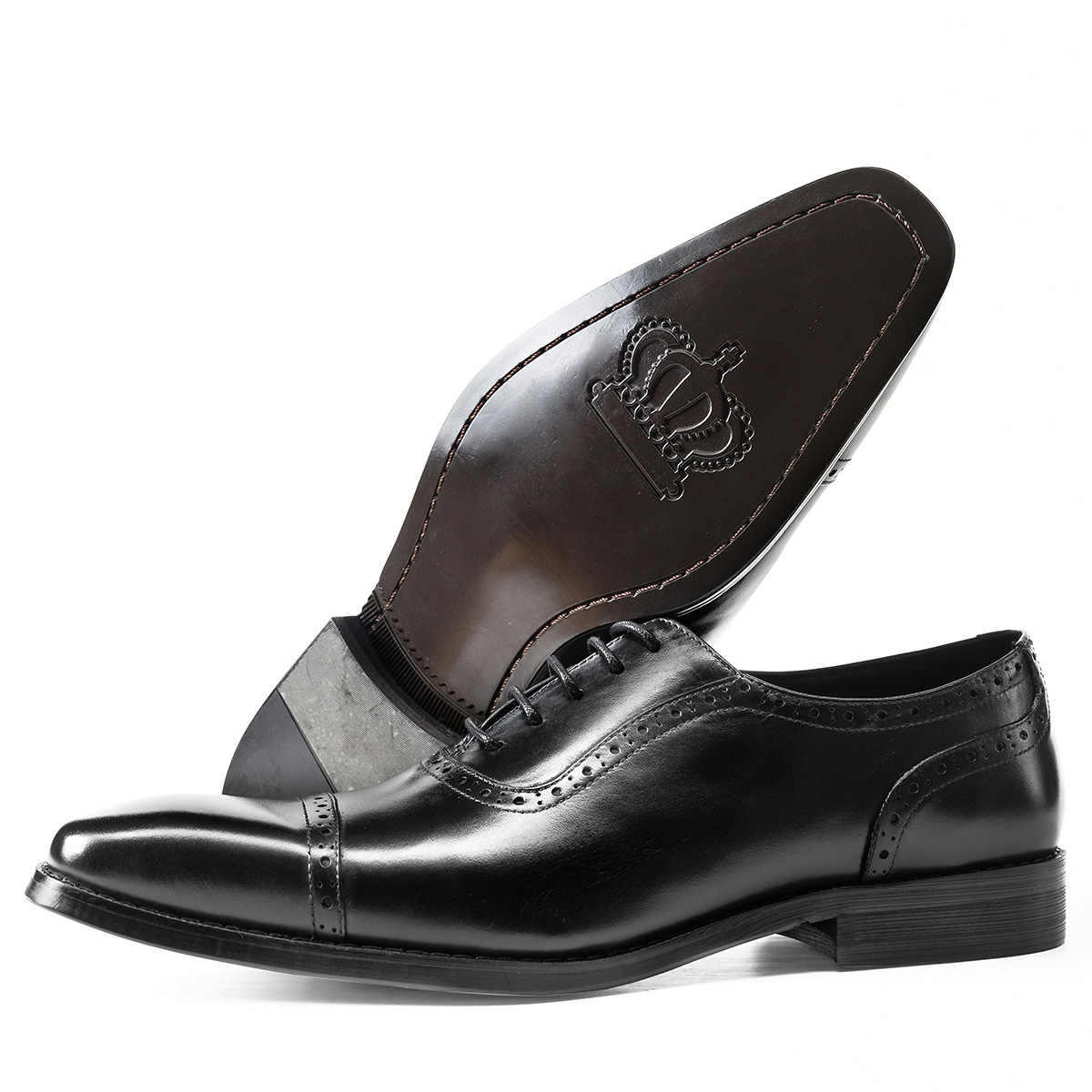 British Style Men's Business Leather Oxford Shoes