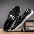 Men's Versatile Low Cut Frosted Cowhide Single Shoes