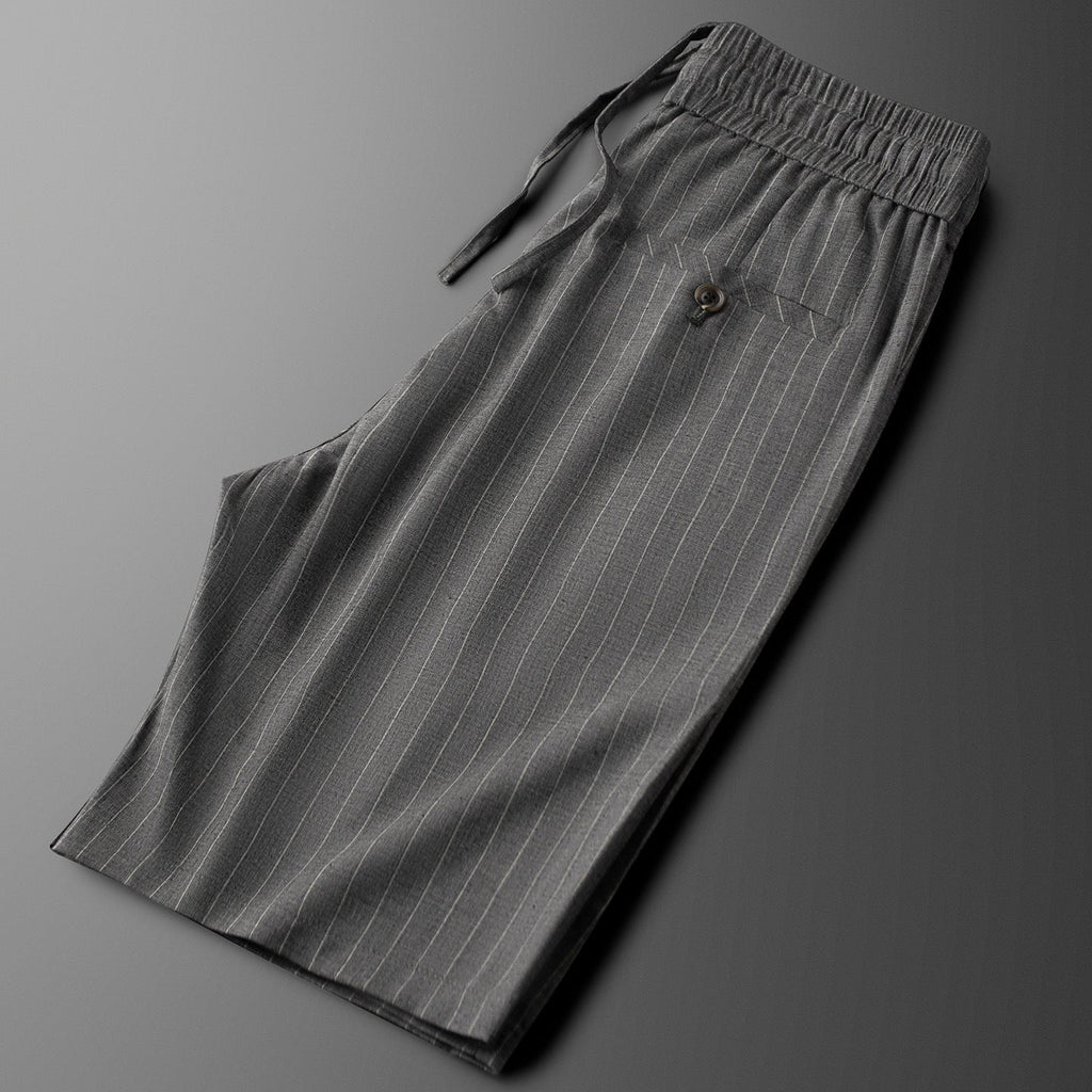 Ice-feeling Linen Fabric Shorts Men's Loose