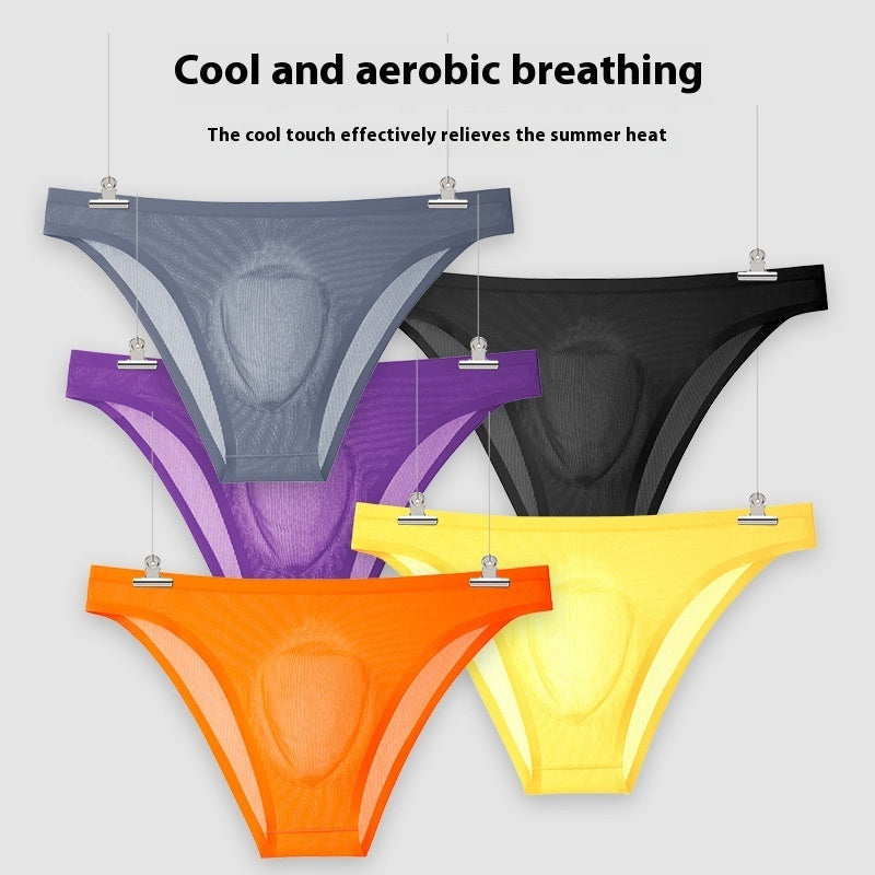 Ultra-thin Thread Ice Silk Low Waist Sexy Panties