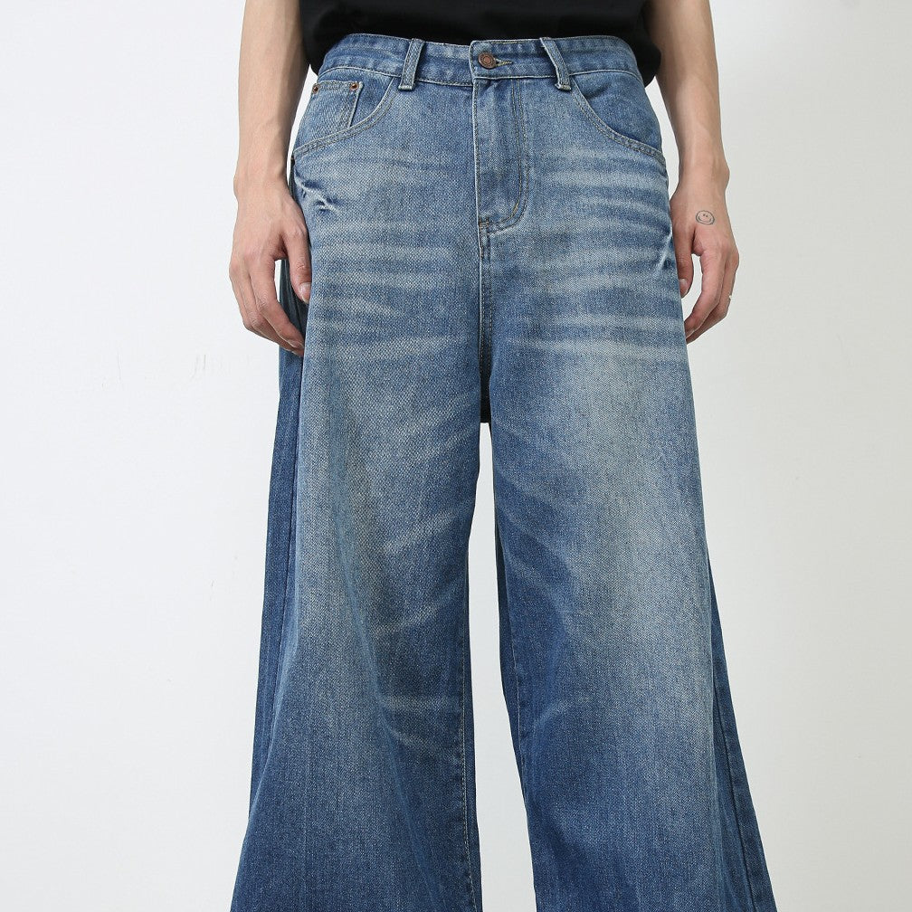 Men's American Retro Baggy Straight Trousers Fashion