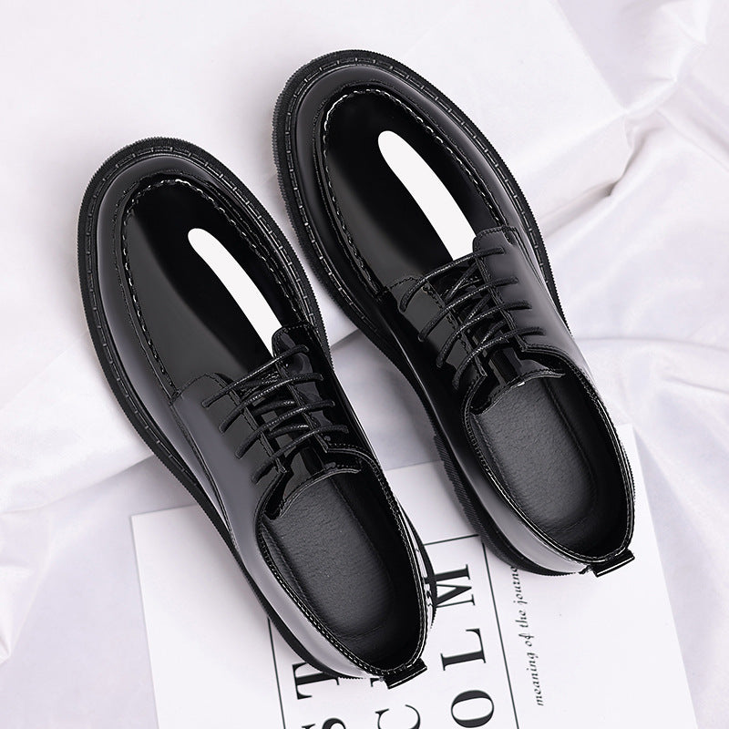 New-style Casual Leather Shoes For Men With A Polished Finish