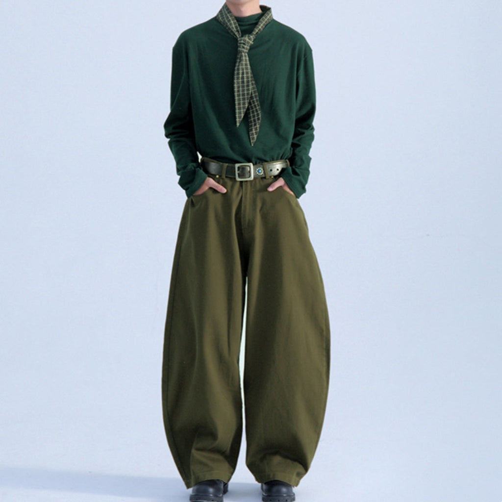 Men's Retro Minority Vintage Style Profile Radish Overalls