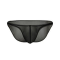 Ultra-thin Transparent Ice Silk Briefs Men's U Pouch Nylon Underwear