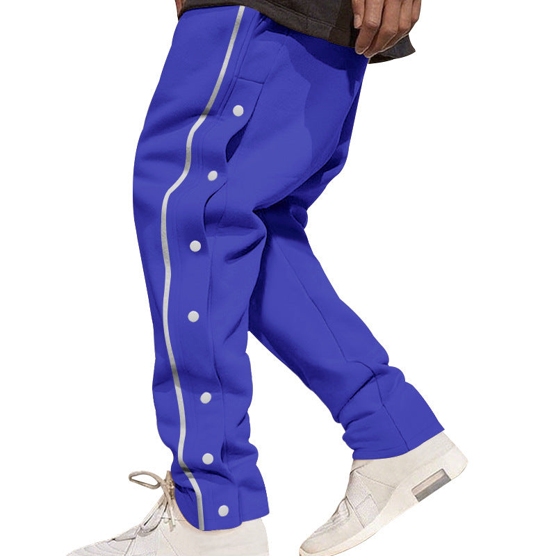 Basketball Breasted Tear And Pull Sports Casual Sweatpants