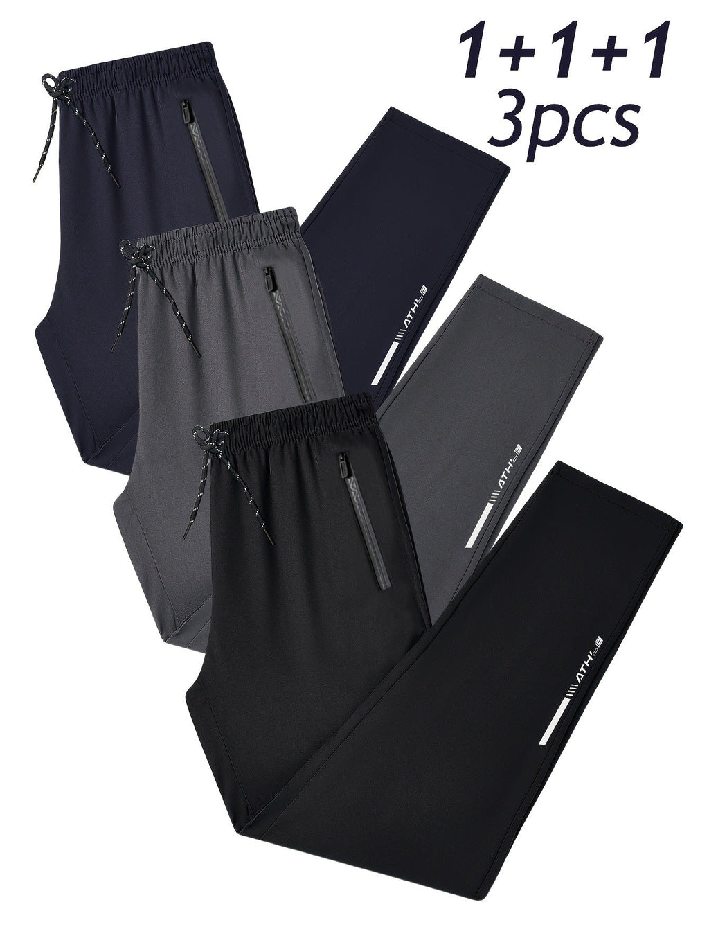 Sweatpants Men's Spring New Loose Flat Casual Pants Black Trend