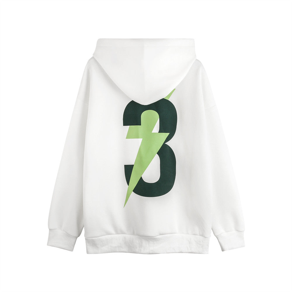 Fashion Lightning Printed Hoodie Men