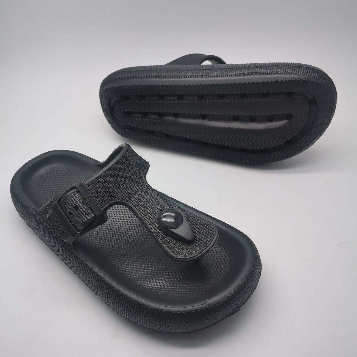 EVA Buckle Flip-flop Fashion Non-slip Slip-on Slippers Outdoor Dual-use Beach Shoes