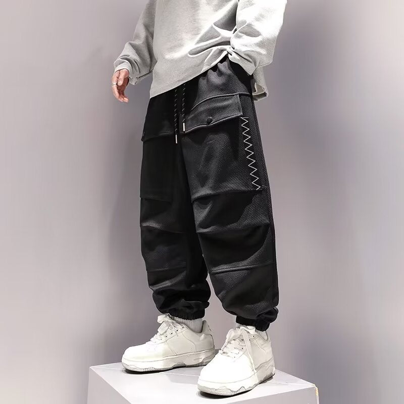 Plus-sized Plus-sized Fashion Brand Big Pocket Teen Pants