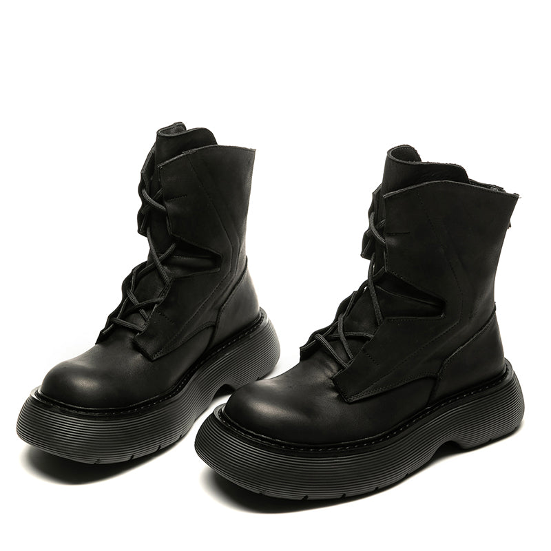 Mens Fashion Casual Thick Bottom Increase Casual Short Boots