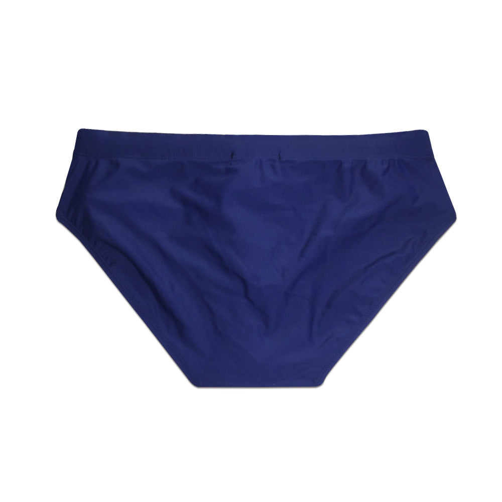 Men's Simplicity Color Matching Sports Style Sexy Swim Briefs Contrast Color Fashion Close-fitting Swimming Shorts