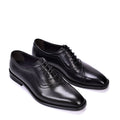 Spring And Autumn Men's Block Leather Shoes With British Pointed Toe