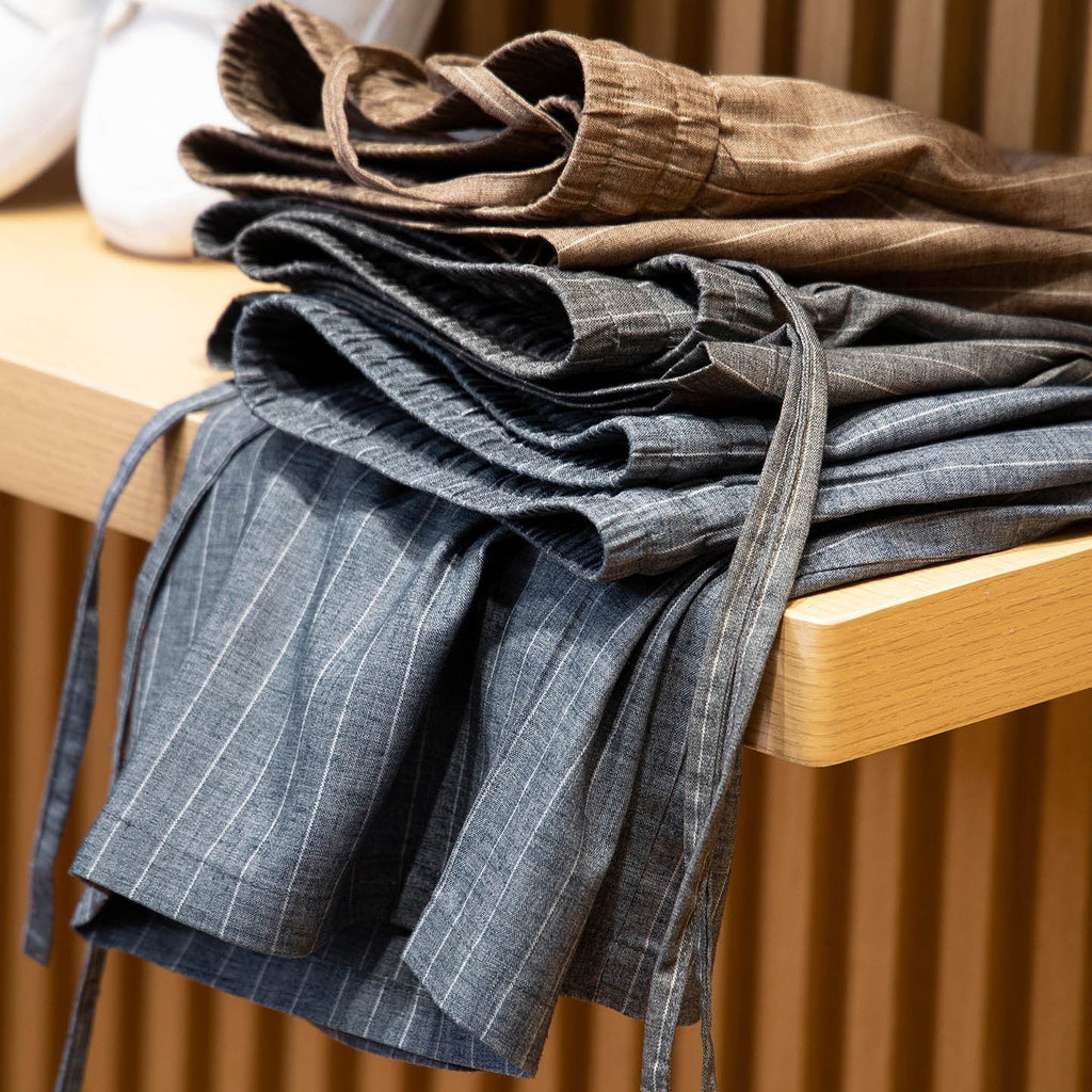 Ice-feeling Linen Fabric Shorts Men's Loose