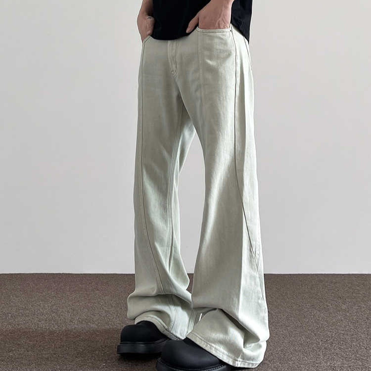 Deconstructing Design Sense Denim Men's Fashionable Straight Pants