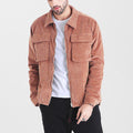Retro corduroy solid color casual jacket