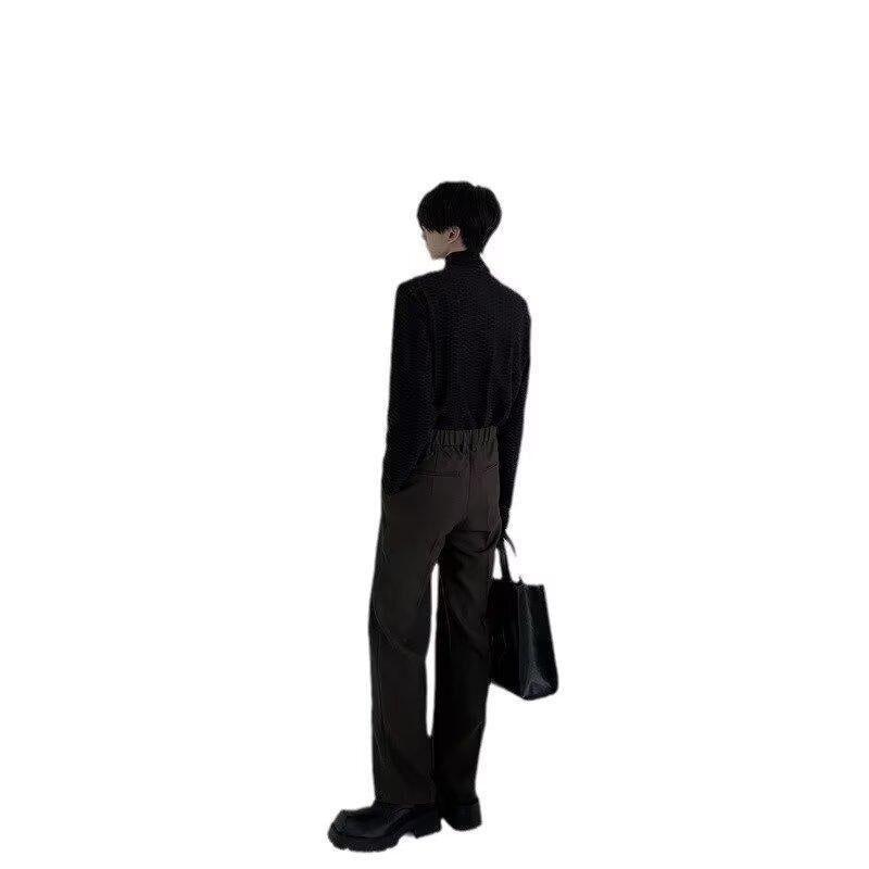 Autumn High-grade Autumn Draping Effect Suit Pants Autumn Cropped Pants