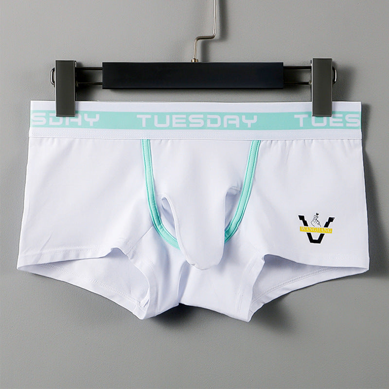 Mesh Elephant Nose Boxers Cotton Men's Bullet Separation Boxer Briefs